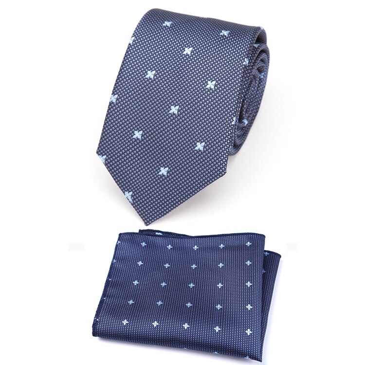 XGVOKH – ensemble de cravates pour hommes, nouvelle , cravate Hanky, points rayés, cou, cravate Slim, accessoires pour mariage, fête sociale: LD-SU1027