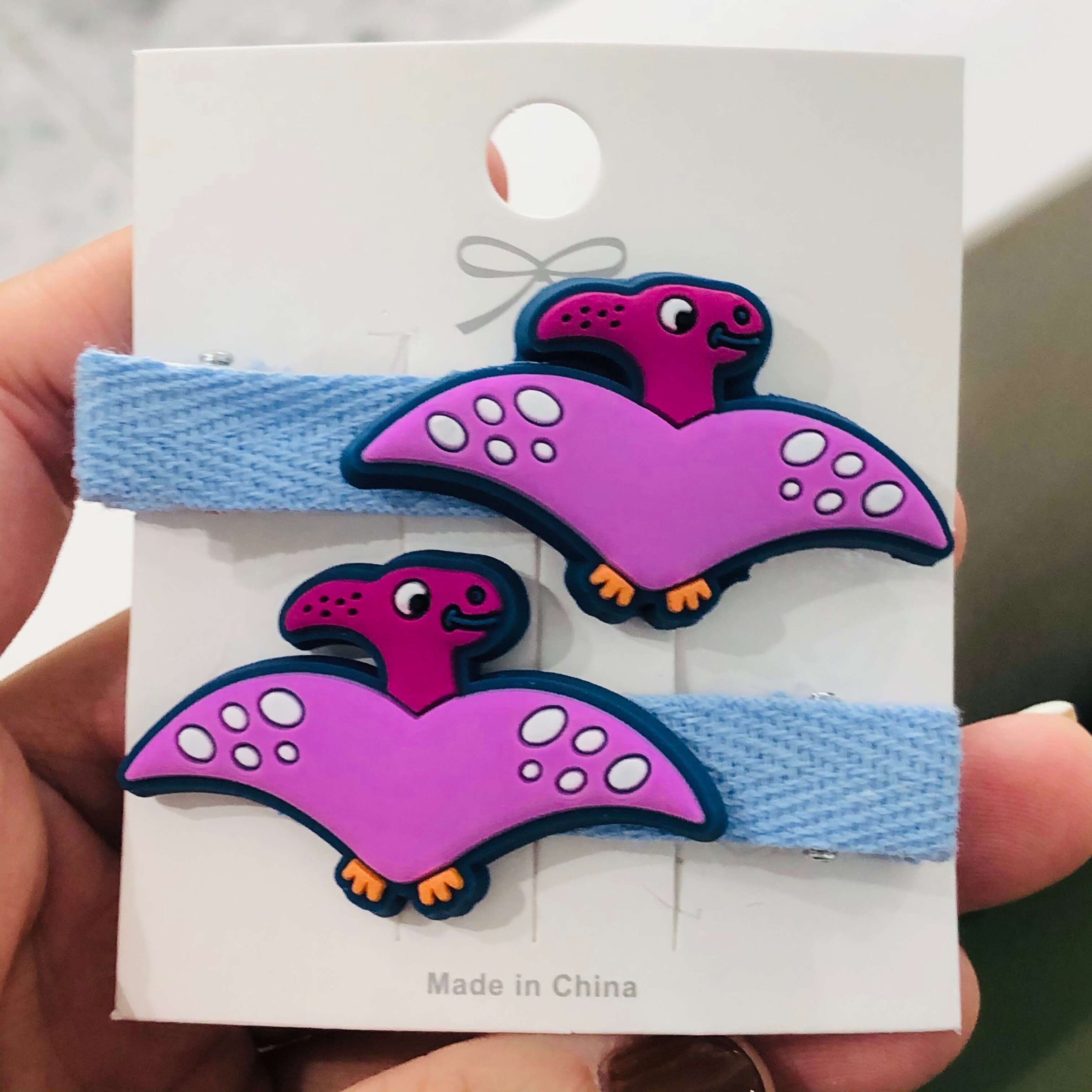 2 Teile/satz Mädchen Nette Dinosaurier Ebene Gewinde Tuch Haarnadeln freundlicher Süße Haar Clip Barrettes Stirnband freundlicher Haar Zubehör