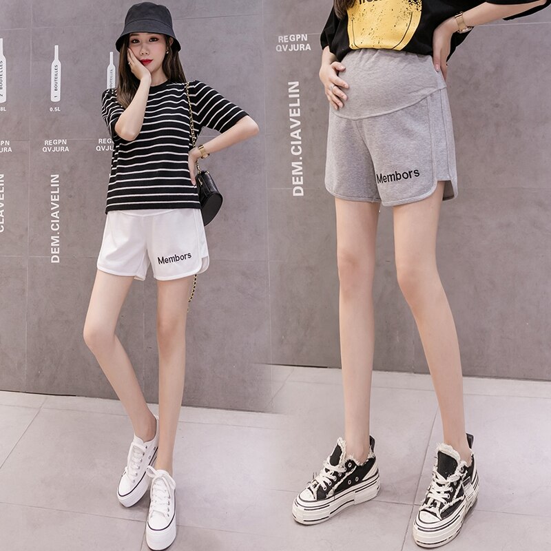 Pantalons trois-quarts décontractés pour femmes enceintes, pantalons d&#39;été fins, amples à jambes larges, à la , tenue décontractée pour maman