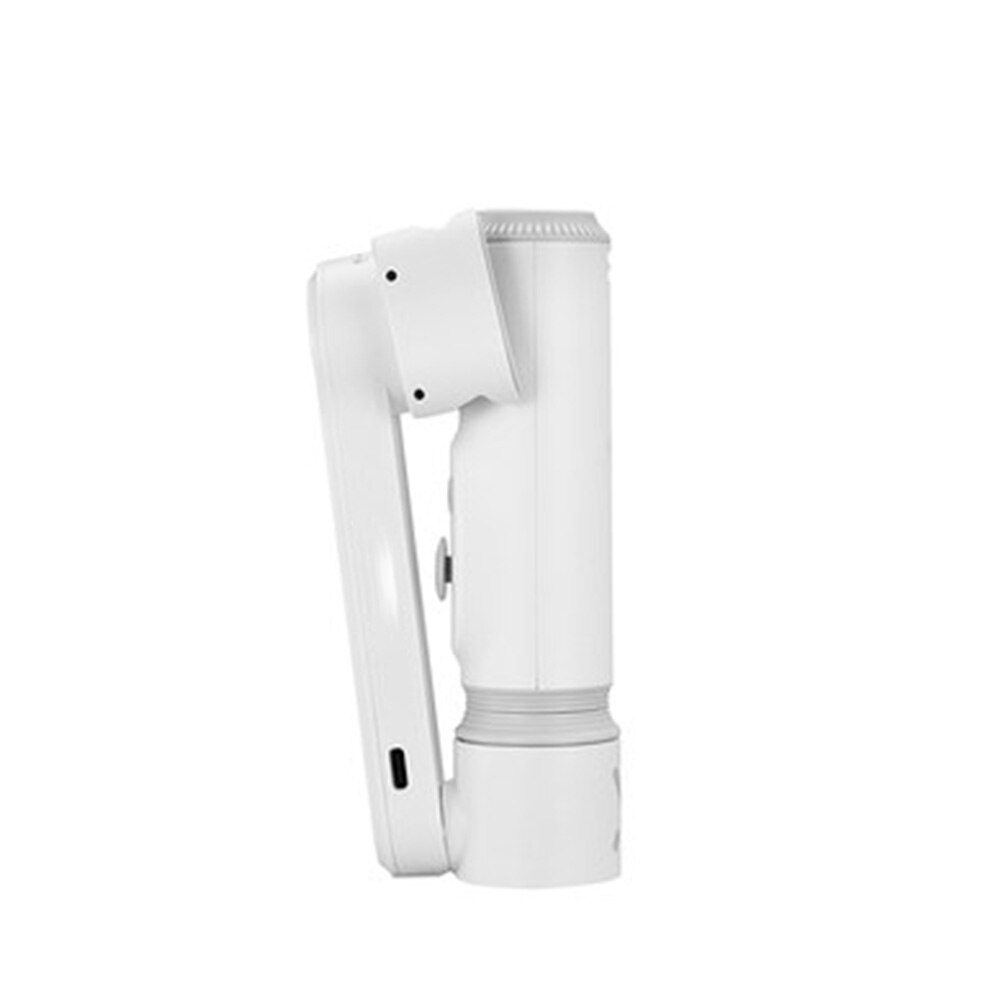 Universele, verstelbare, snelontgrendelbare, draagbare, opvouwbare, anti-shake cardanische stabilisator, live-uitzending, bluetooth, handheld selfiestick: Wit