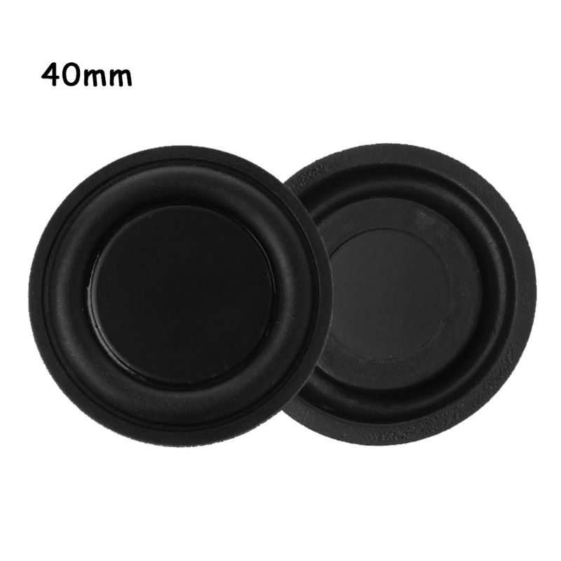 1 Pair 40mm Passive Radiator Subwoofer Speaker Vibration Membrane Bass Rubber Woofers