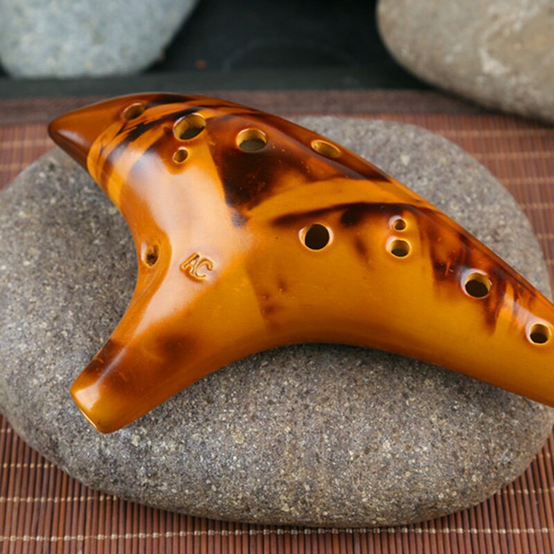 12 Holes Smoked Ocarina Submarine Style Musical Instrument Music Lover Beginner Instrument LMH66