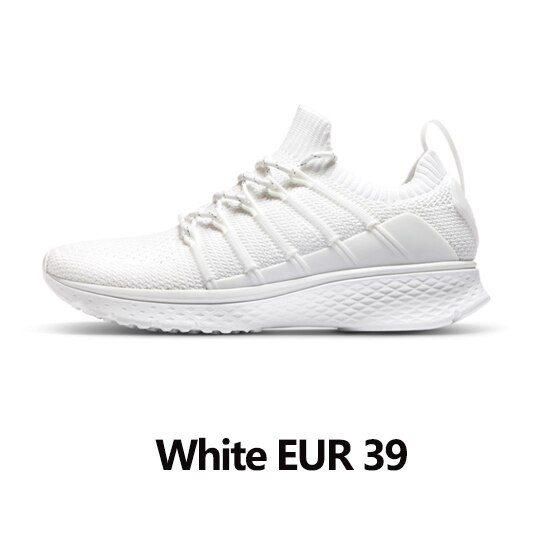 Zapatillas Xiaomi Sneaker 2 Mijia, zapatillas para correr, zapatillas deportivas uni-moulding con absorción de impacto, sistema de bloqueo de espina de pescado, amplificador de tejido elástico para hombres: White EUR39