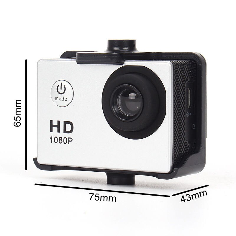 480P Motorcycle Dash Sports Action Video Camera Motorcycle Dvr Full Hd 30M Waterproof,Gold
