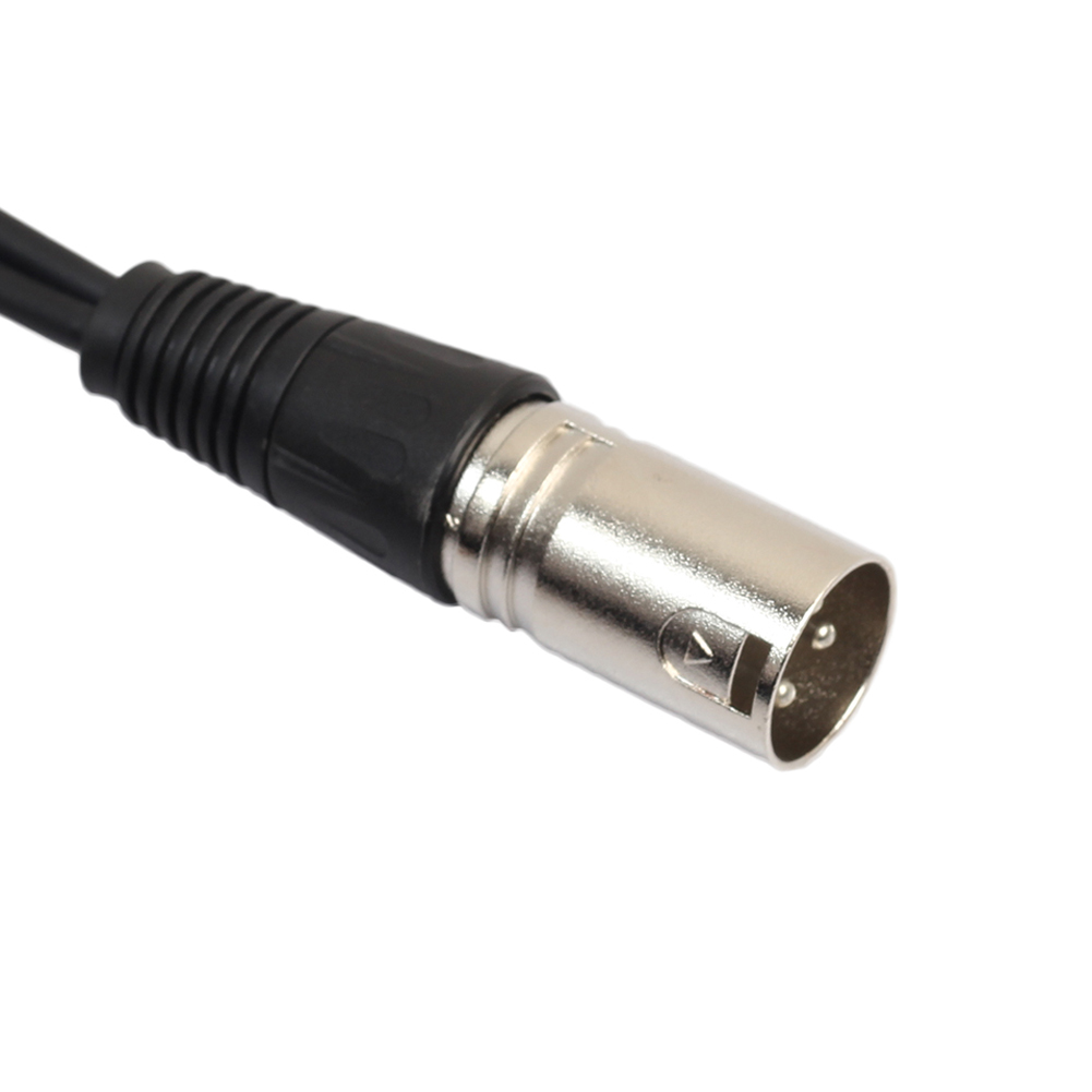 PVC Material XLR 3 Pin Male to 2 XLR Female Connector Microphone Extension Cable Cord S Microphone Cable for Studio Recording