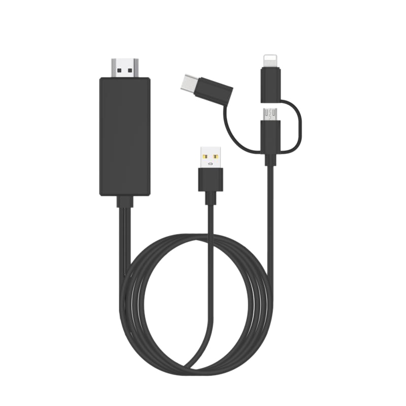 USB Naar HDMI Spiegel Cast Kabel met Audio MHL voor IPhone IPad Apple interface Android Telefoon Om LED TV Micro -USB Type C Naar HDMI