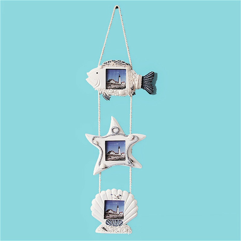 Variété de cadres Photo en bois, décoration murale, cadre Photo à trois chaînes, cadre artisanal, décoration murale pour chambre d'enfant