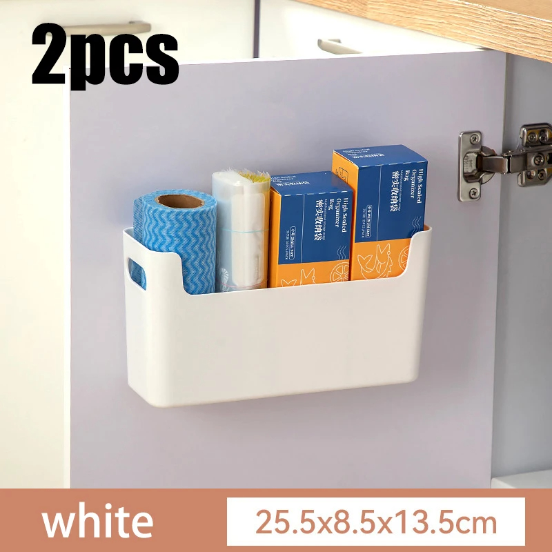 Keittiön seinälle kiinnitettävän kaapin oven säilytyskalvo säilytyspussin säilytysteline: Violetti