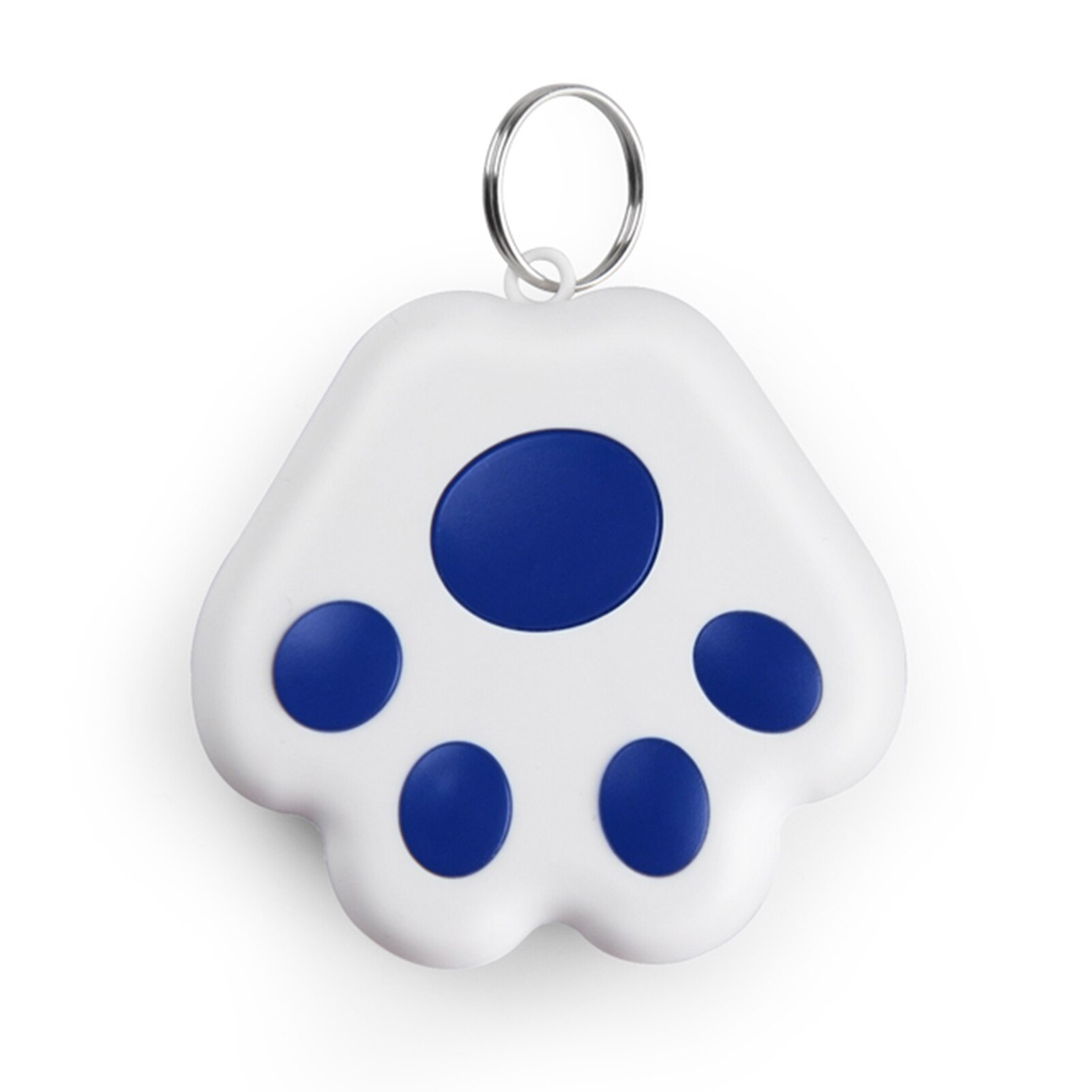 Pet Smart Bluetooth Tracker Anti-lost Alarm Device Mobile Phone Two-way Alarm Dog Paw Tracking Selfie Finder Bluetooth Locator: Dark Blue
