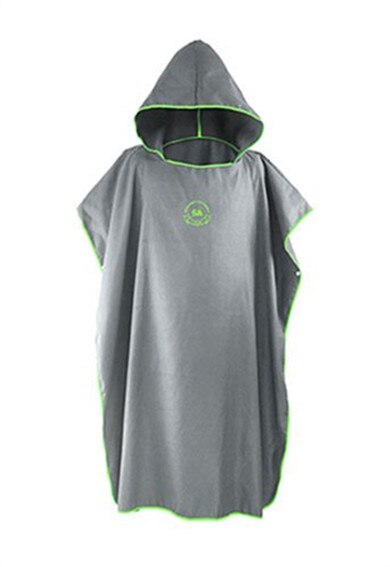 Ensfarget surfe poncho tykke menn og kvinner skift kjortel svømming en størrelse passer alle badekåper i mikrofiber: Kode 1