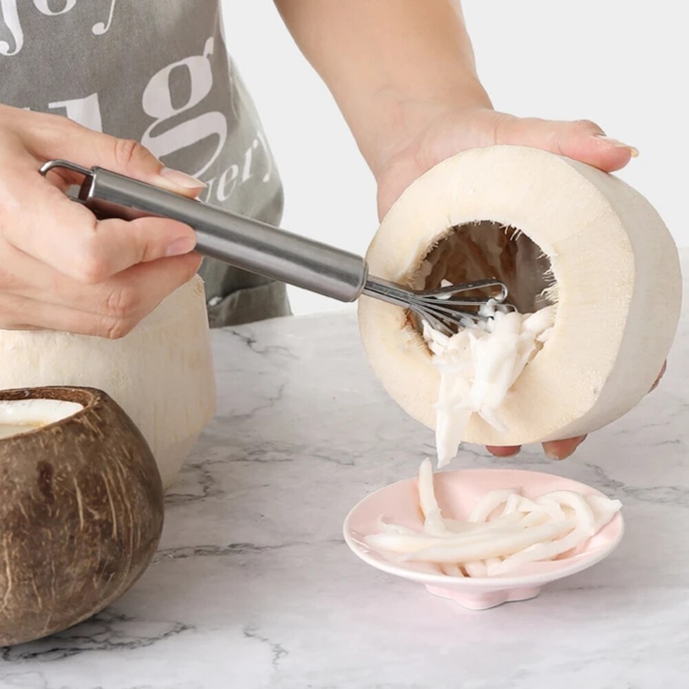 Big 1/2pcs Multifunctional Coconut Meat Grinder Coconuts Scraper Collecting Coconut Meat Tool Kitchen Gadgets