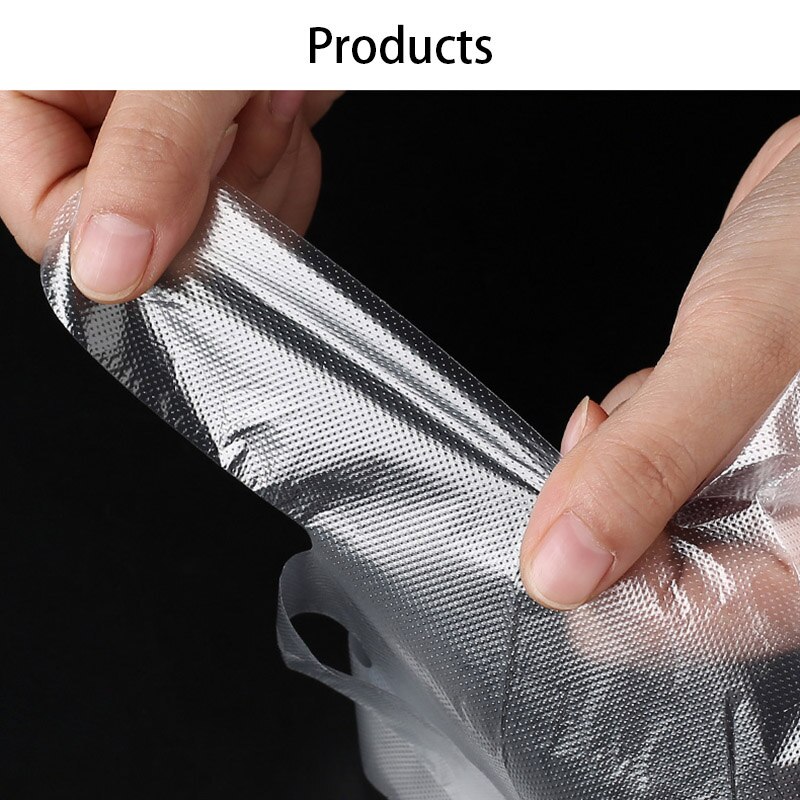 100 stuks plastic wegwerphandschoenen voor veiligheid, universeel, schoonmaakwerk, transparante vingerhandschoenen, gratis maat