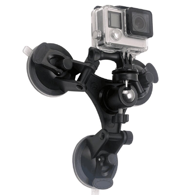Triple ventouse support de stabilisation support de montage de voiture pour DSLR GoPro Hero Osmo Action JR offres