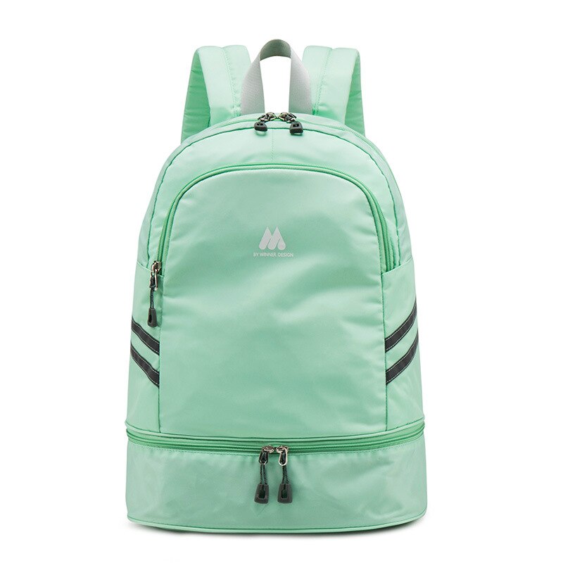 Rugzak met hoge capaciteit, draagbare, onafhankelijke opbergtas voor schoenen en kleding voor vrouwen, reisorganizer, sportaccessoires  m375: Groente