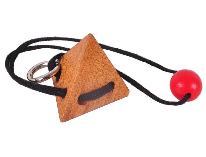 Iq Touw Metalen Houten Puzzel Logic Brain Teaser String Puzzels Spel Voor Volwassenen Kids: Model 5