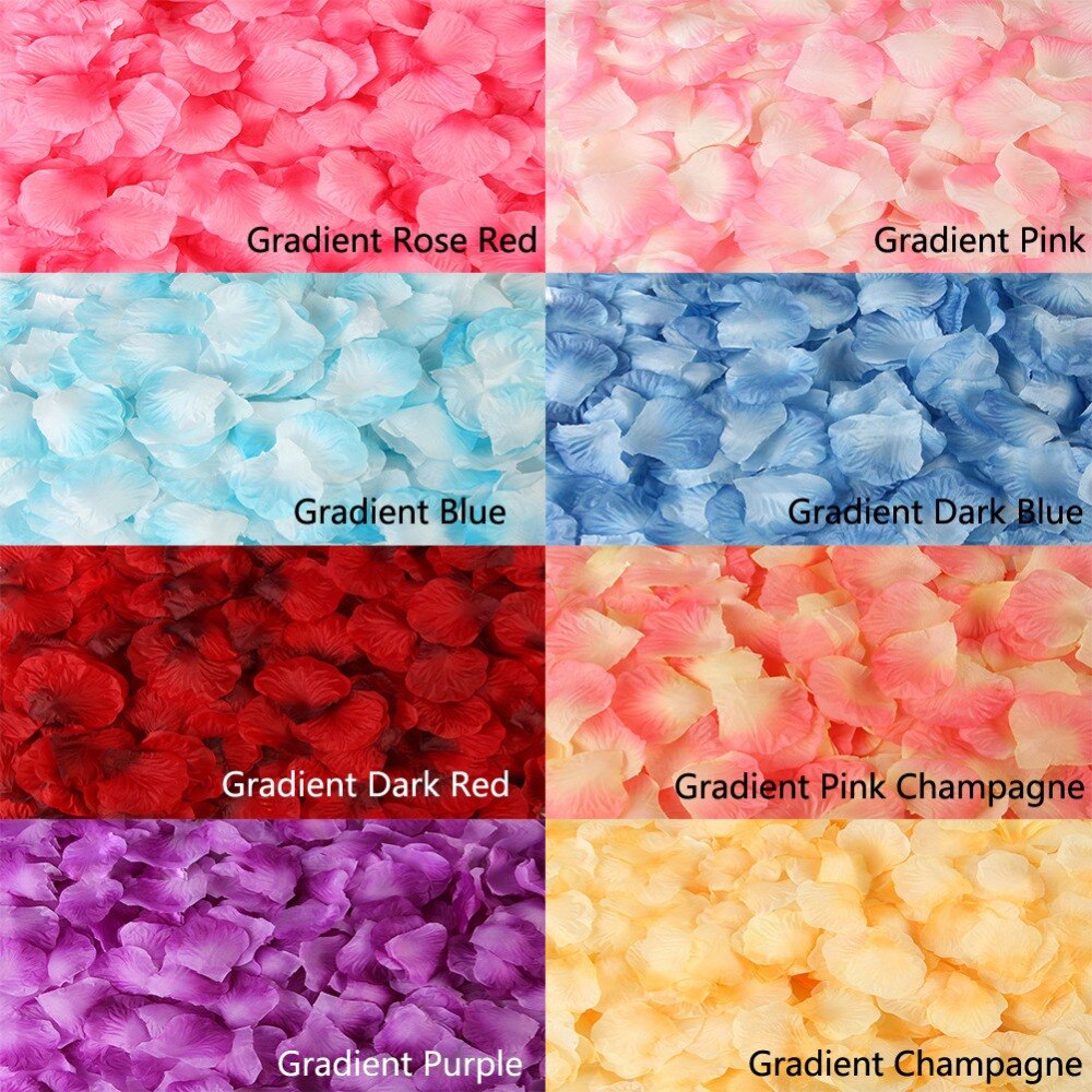 500 Stks/partij 5*5 Cm Zijden Rozenblaadjes Voor Bruiloft Decoratie Romantische Kunstmatige Rose Bloem 20 Kleuren Bruiloft Accessoires #298244