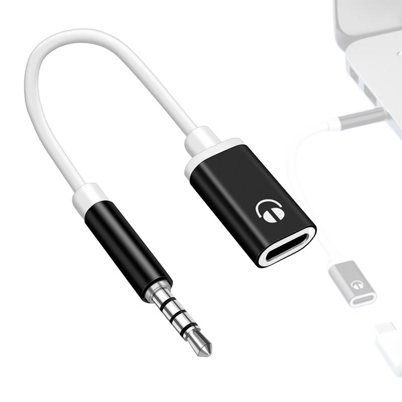 Type C naar 3,5 mm hoofdtelefoon autoradio snoer hoofdtelefoon Aux-kabel converter Type-C converter oortelefoonadapter 3,5 mm mannelijk naar Type-C