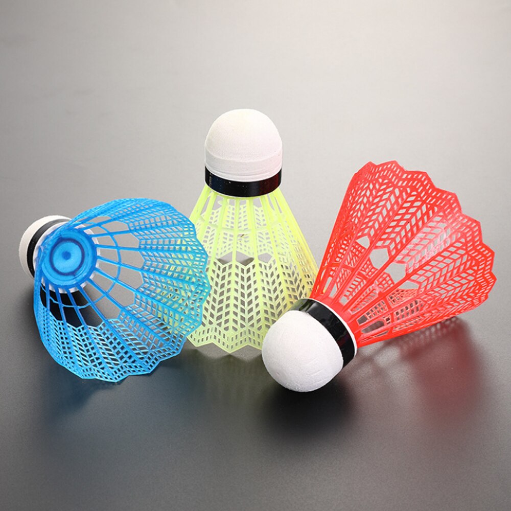 Slidstærkt sports træning badminton med kasse farverig fjerlås underholdning slidstærkt tilbehør genanvendelige begyndere