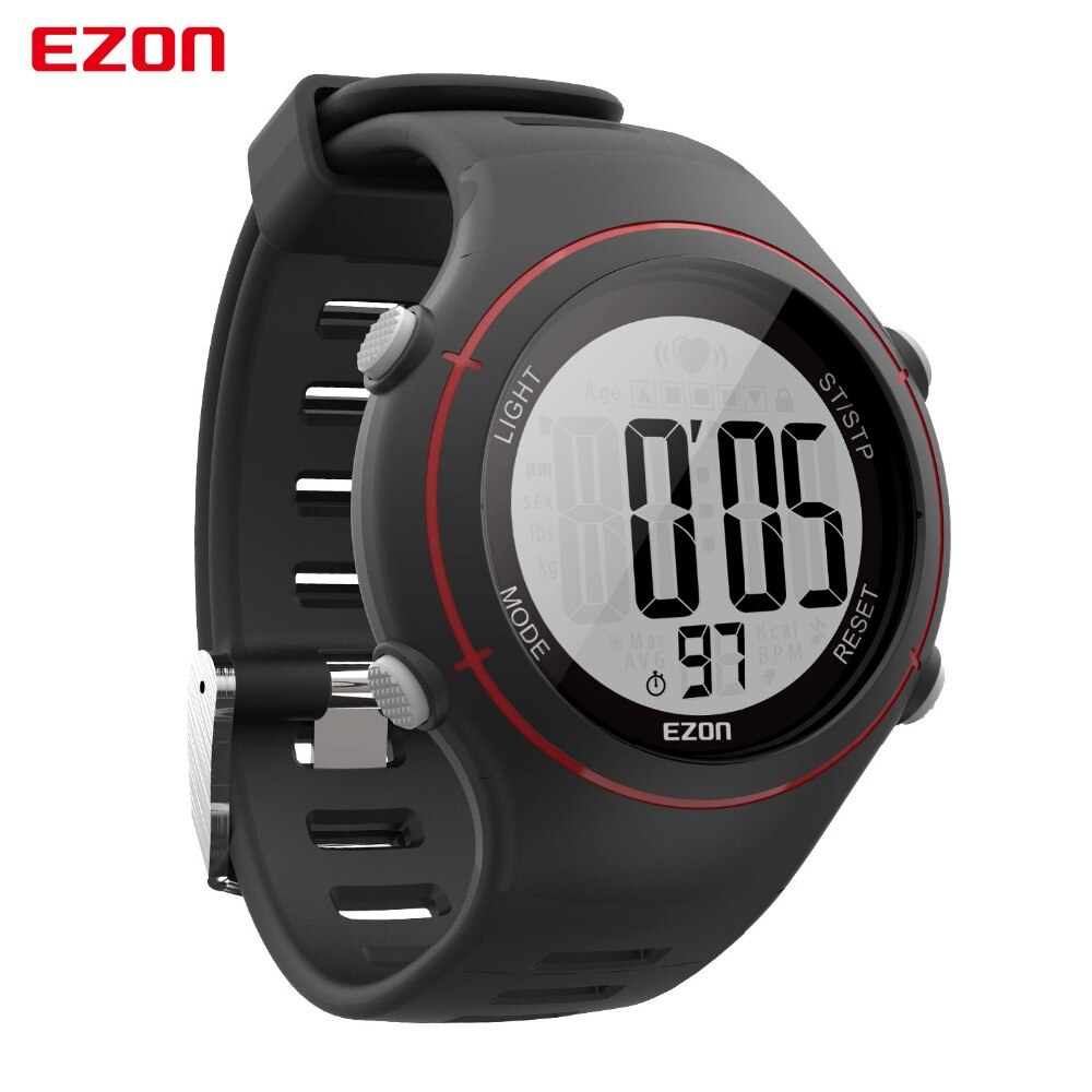 EZON T037 Mannen Vrouwen Sport Polshorloge Digitale Hartslagmeter Outdoor Running Horloges Alarm Chronograph smart horloge