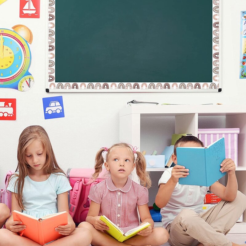 20M Boho Rainbow Bulletin Board Borders Rainbow Straight Borders Classroom or Home School Decoration