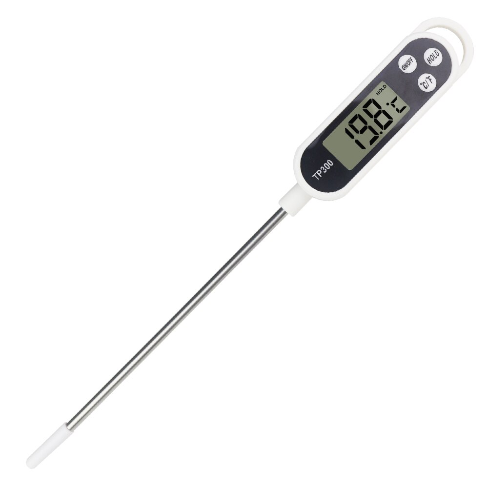 Digital Food Thermometer Meat Cooking BBQ Probe Temperature Meter: Black