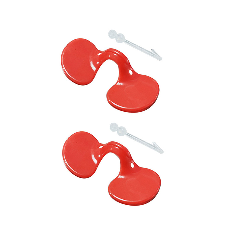 50 Pcs Chicken Glasses Red Plastic Material No. Perforated Anti-pecking Chickens Chicken Supplies Equipment Goggles