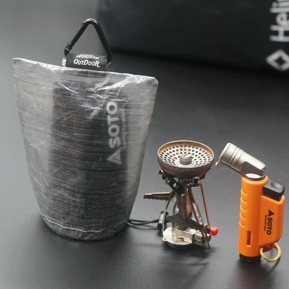 [HODR] STASHLITE Dyneema Stuff Sack Ultraleichter Laternenschirm DCF 1,0 Unzen Tasche Würfelfaser Wasserdicht für Outdoor-Camping Wandern