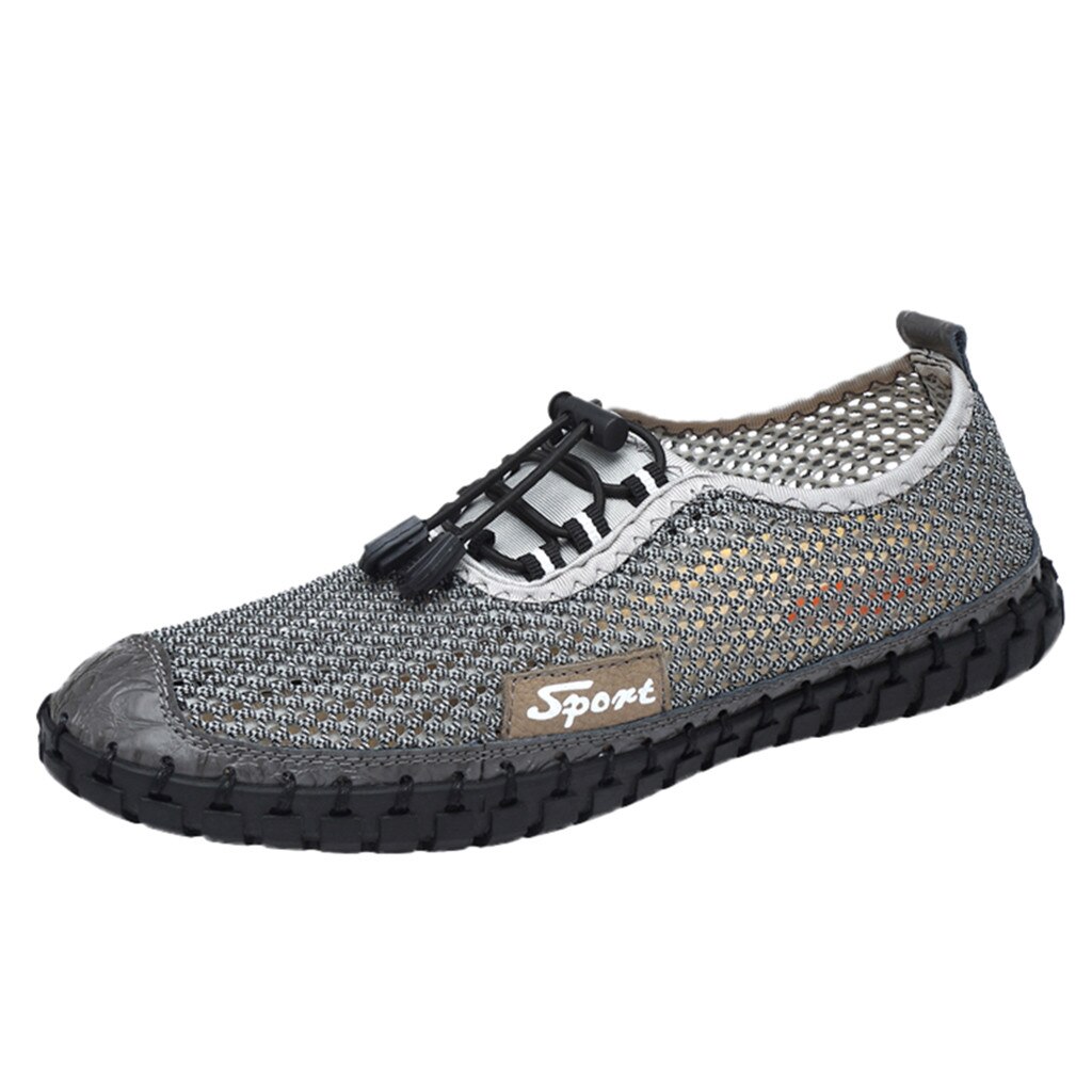 Zapatos de buceo transpirables antideslizantes para hombre, zapatos de vadeado de malla para hombre, zapatillas de deporte informales con agujeros transpirables # g3