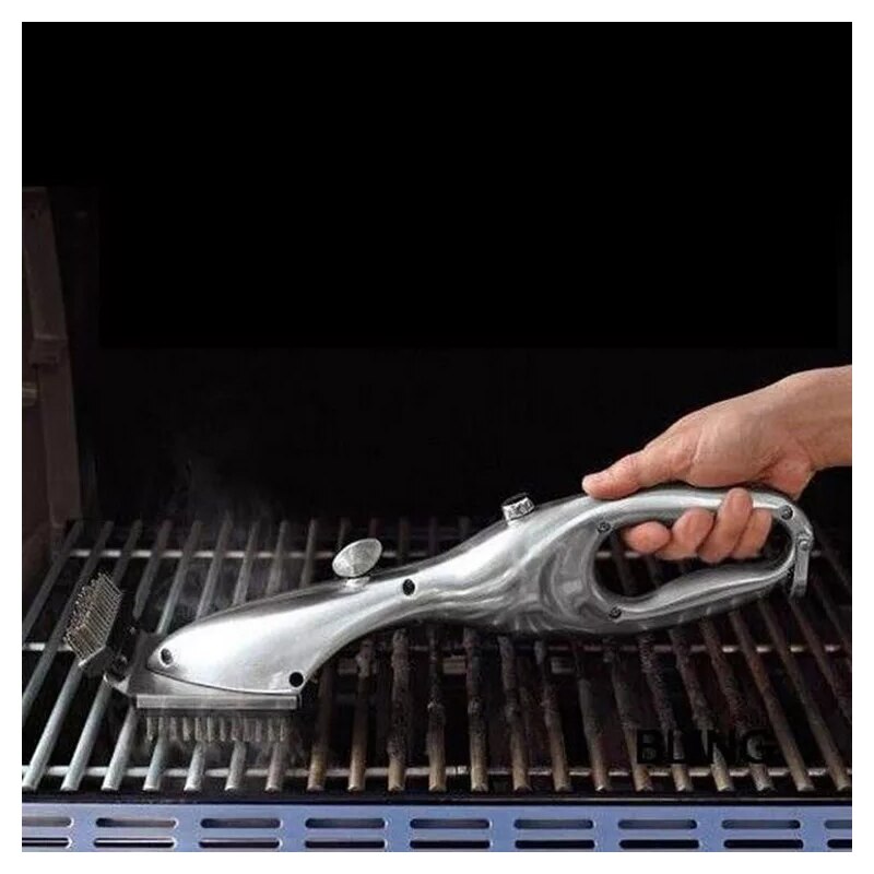 Barbecue Stainless Steel BBQ Cleaning Brush Outdoor BBQ Grill Cleaner with Power of Steam Cleaning Accessories Cooking Tools
