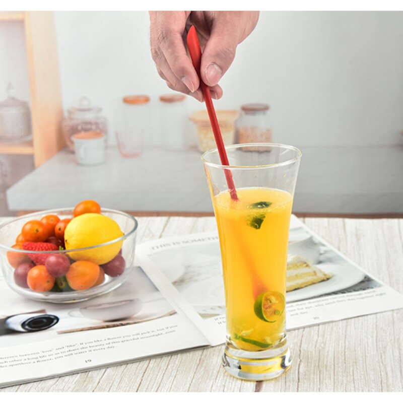 1/3 Pcs Siliconen Dubbele Kop Kleine Spatel Mini Brood Jam Spatel Drink Mixer Keuken Bakken Zuigmond Gereedschappen Bakvormen Accessoires