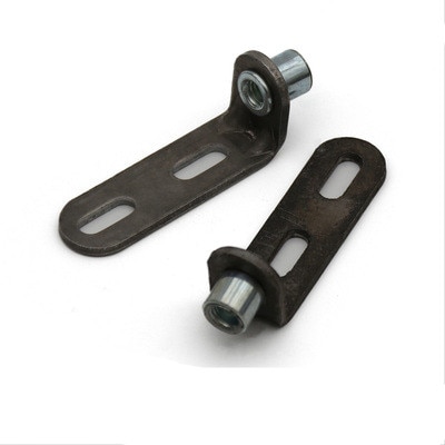 8Pcs 90 98 Degrees L Shaped Transforming Pivot Bracket M6 M8 Threaded Nut Furniture Chair Hardware Fitting