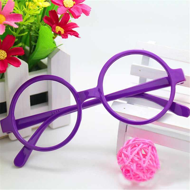 Gafas con montura redonda de Star Power HP para hombre, lentes de 7 colores para adultos y niños, accesorios de Cosplay para , 1 ud.