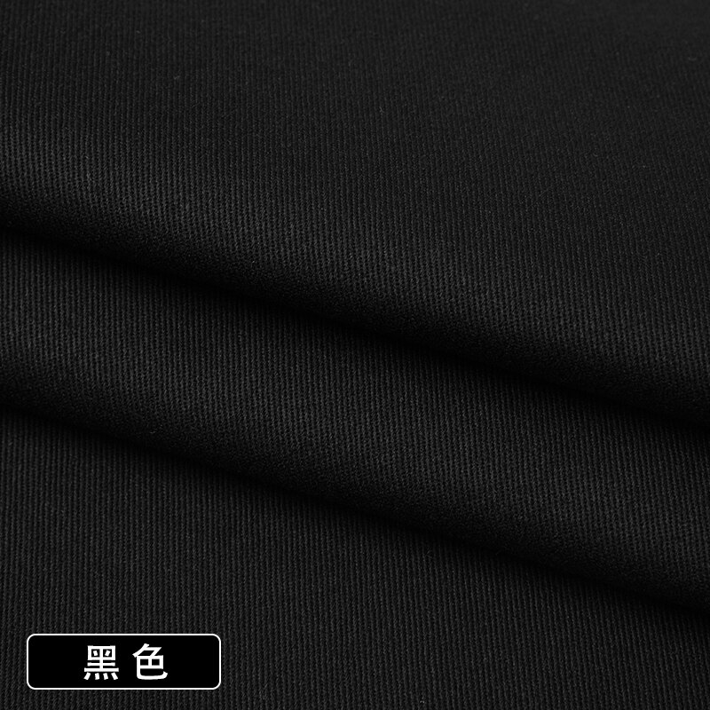 Pantalones de tela de sarga de Color sólido con tarjeta de hilo de algodón puro de 150cm * 50cm, gabardina, ropa, Camisa de algodón lavada, tela gruesa: 003
