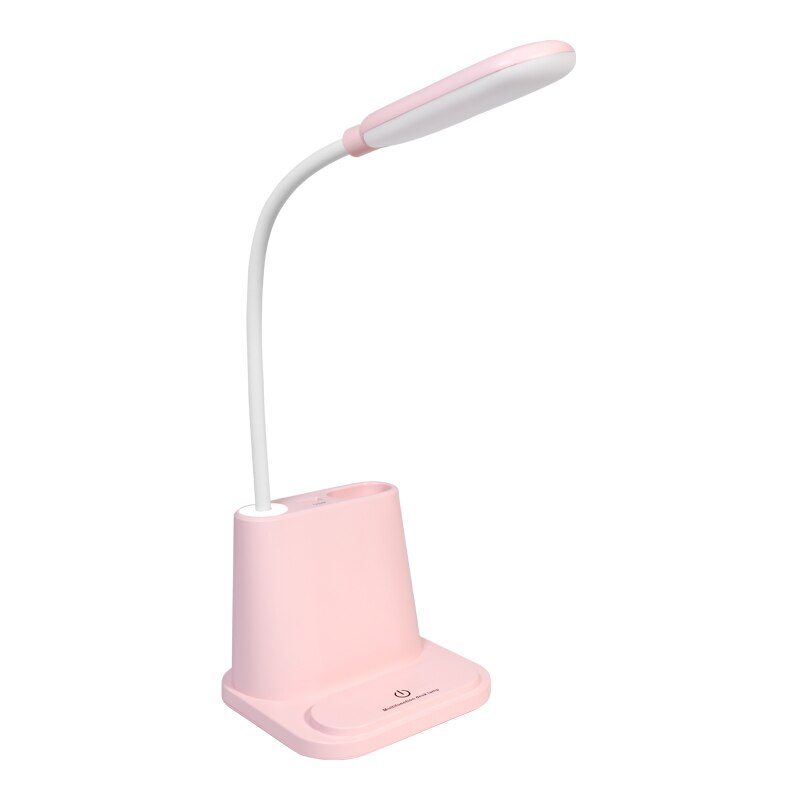 0-100% berühren Dimmbare LED Schreibtisch Lampe USB Aufladbare Einstellung für freundlicher freundlicher Lesen Studie Nacht Schlafzimmer Wohnzimmer: rosa
