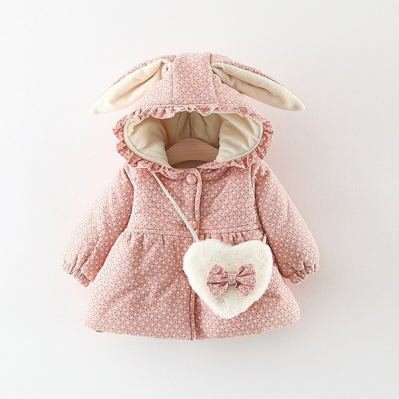 Herbst Winter Baby Mädchen Mäntel Jacken Für Mädchen Drucken Mit Kapuze Dicke Warme freundlicher Outwears Kleinkind Mäntel Kleinkind Baby Mädchen Kleidung