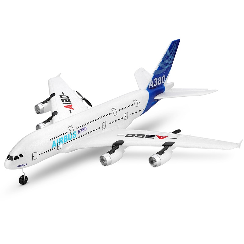Avion RC Airbus A380 3CH 48cm 2.4G, avion à voilure fixe contrôlé par Radio, jouets de modèle d'avion