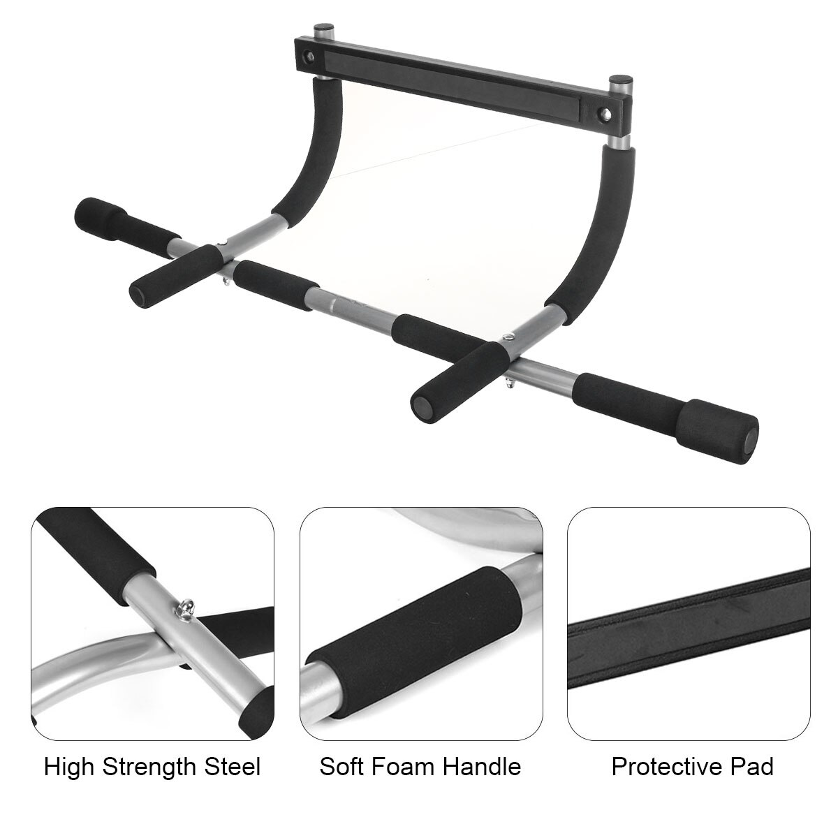 Gym Pull Up Sit Up Door Bar Portable Chin-Up for Upper Body Workout Doorway Pull up bar wall Chin up bar Horizontal bar