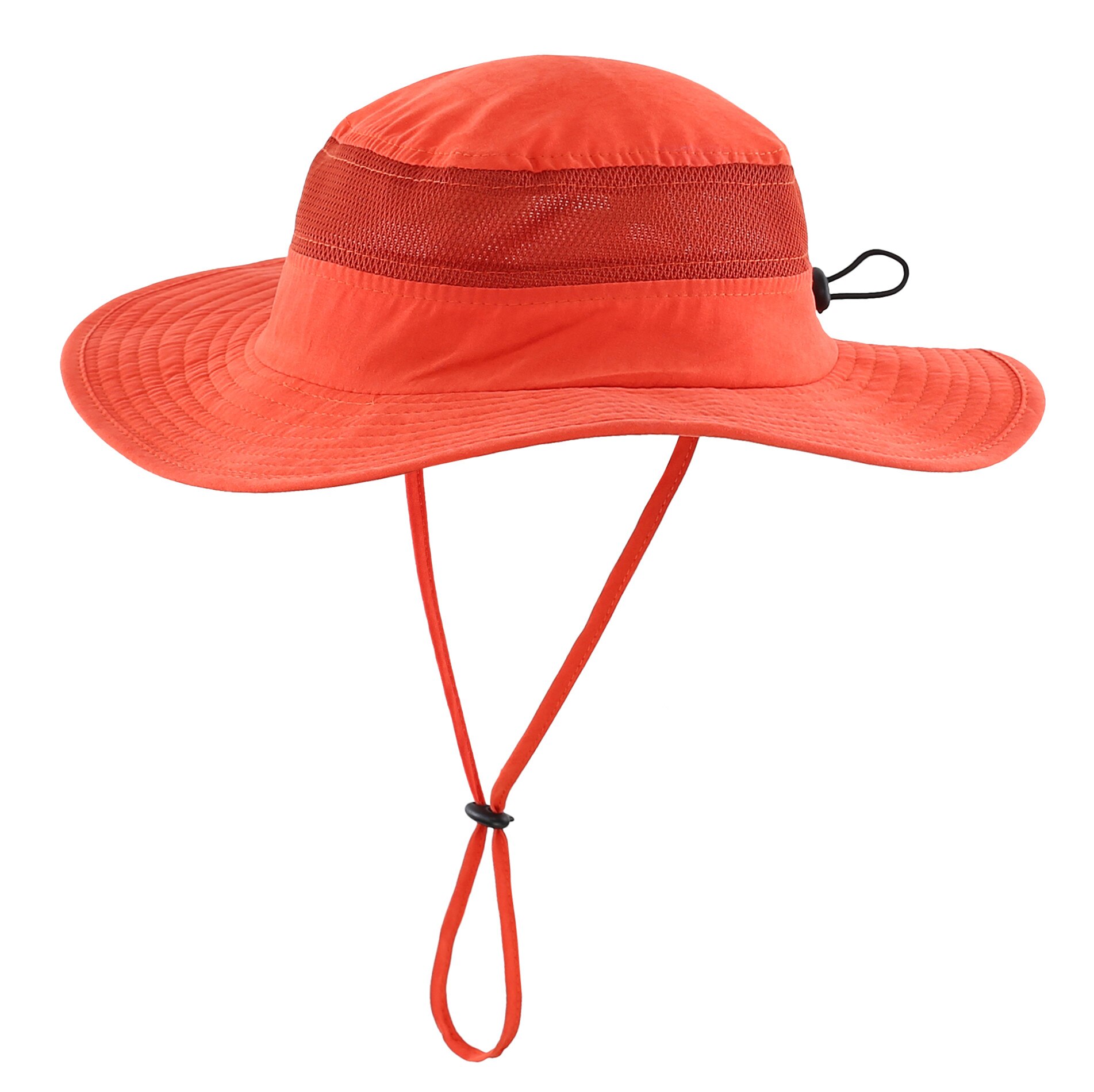 Connectyle toddler spædbarn drenge piger upf 50+  spand solhat justerbar mesh bred randen uv solbeskyttelse børnehat: Orange