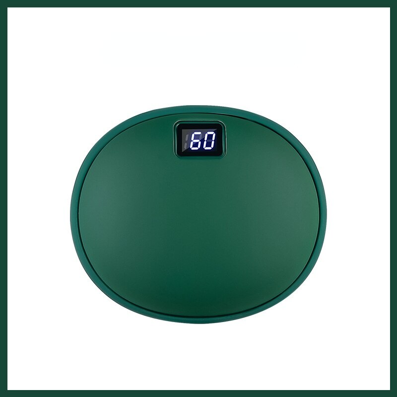 USB Power Bank Two-in-one Portable, Rechargeable Explosion-proof Temperature Control Digital Hand Warmer: green / 5000mAh