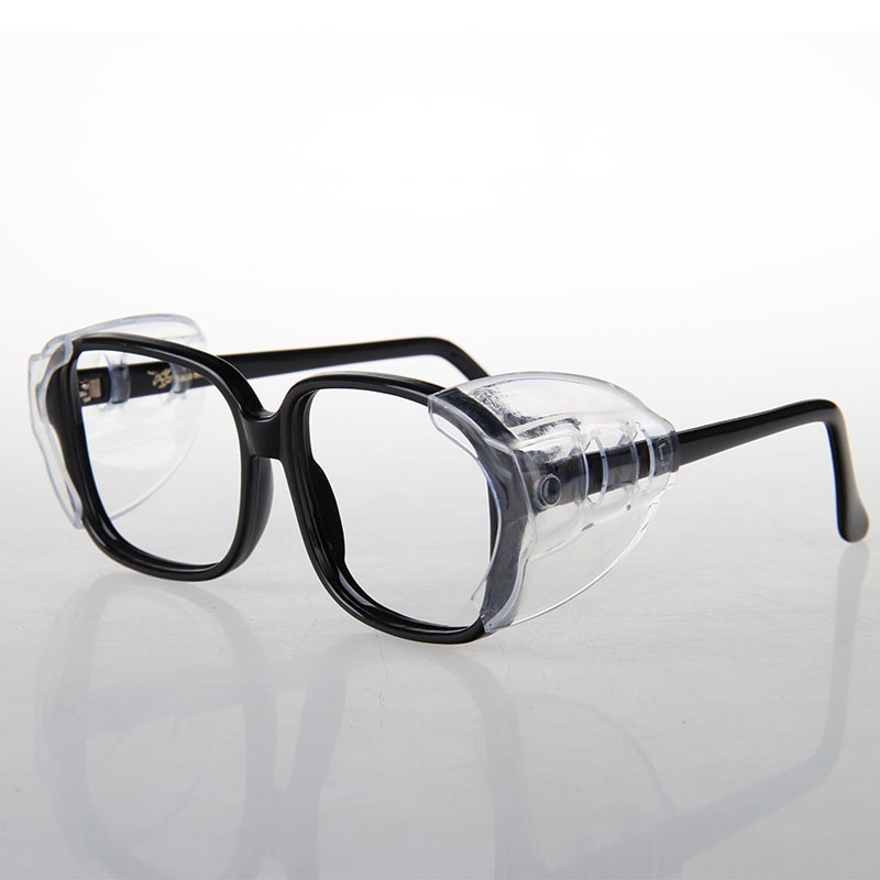 2 par beskyttelseskapper til briller sideskærme til nærsynede briller sikkerhedsflappe sidebeskyttelsesark anti-sandstænk