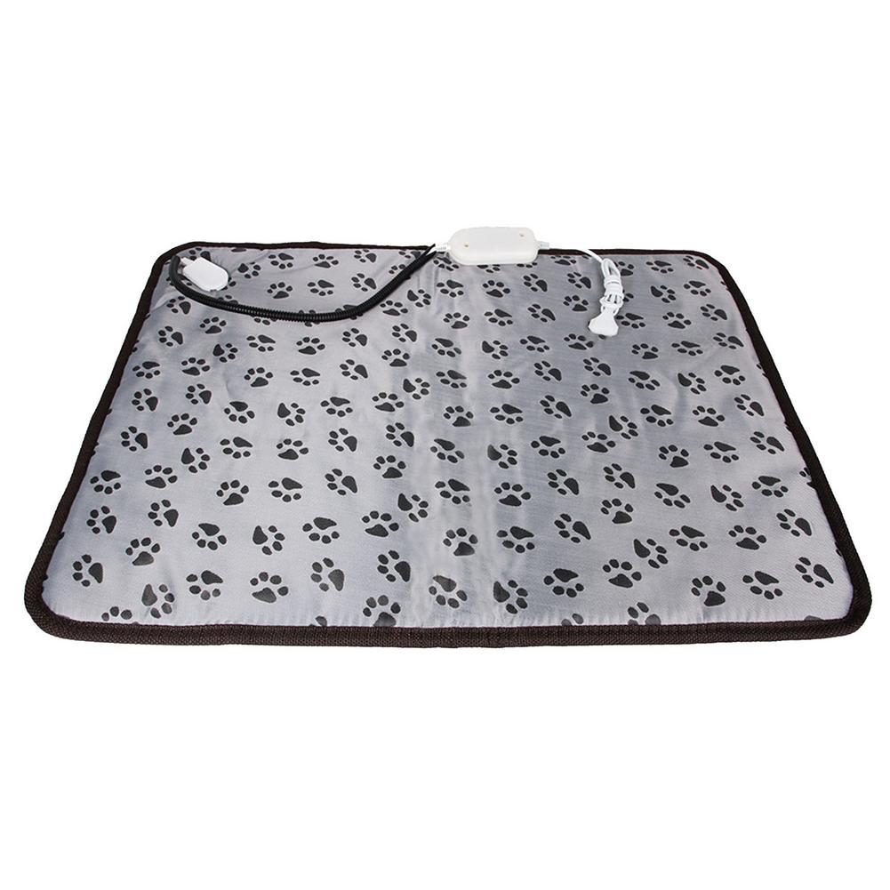 Cuscino riscaldante per coperta elettrica per animali domestici cuscino per sedia a temperatura regolabile anti-morso impermeabile per cani: US  50 x 70cm
