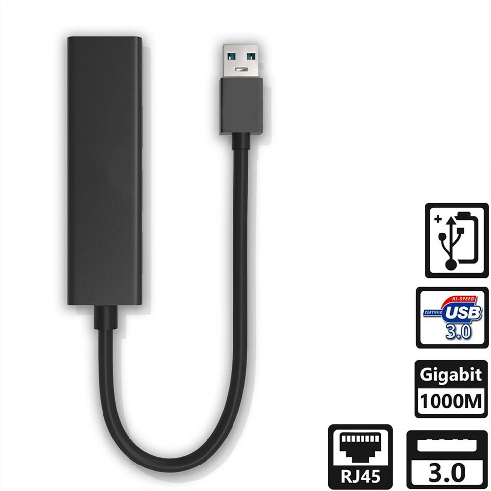 Usb ethernet adapter usb 3.0 to rj45 3.0 hub til laptop xiaomi mi box s /3 ethernet adapter netværkskort usb lan