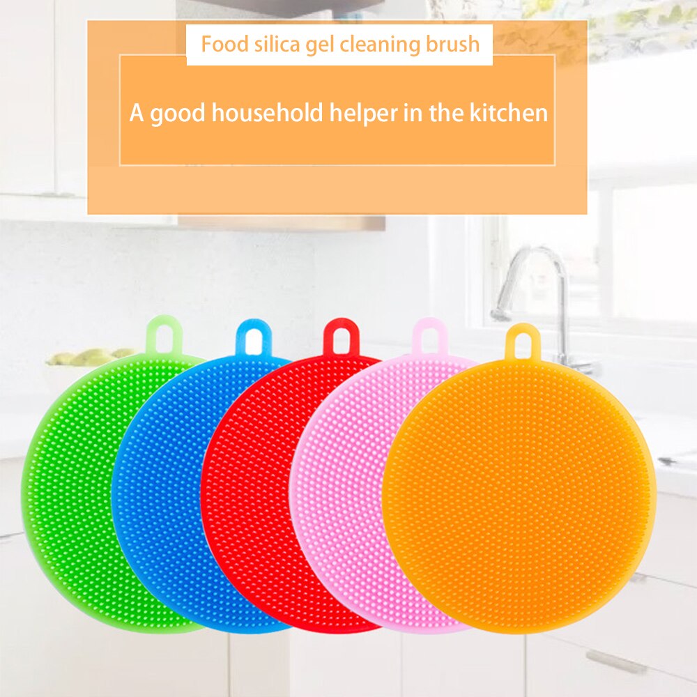 Accesorios de cocina de silicona para proteger la suciedad de las manos, cepillo de limpieza para patatas, frutas y verduras, suministros de cocina, herramientas