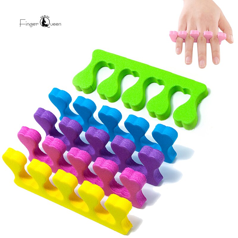 Toe Separators Soft Sponge Foam Repair Toe Nails Finger Separation Tool Nail Art Tools Foam Sponge Toe Splitter Finger Sepa