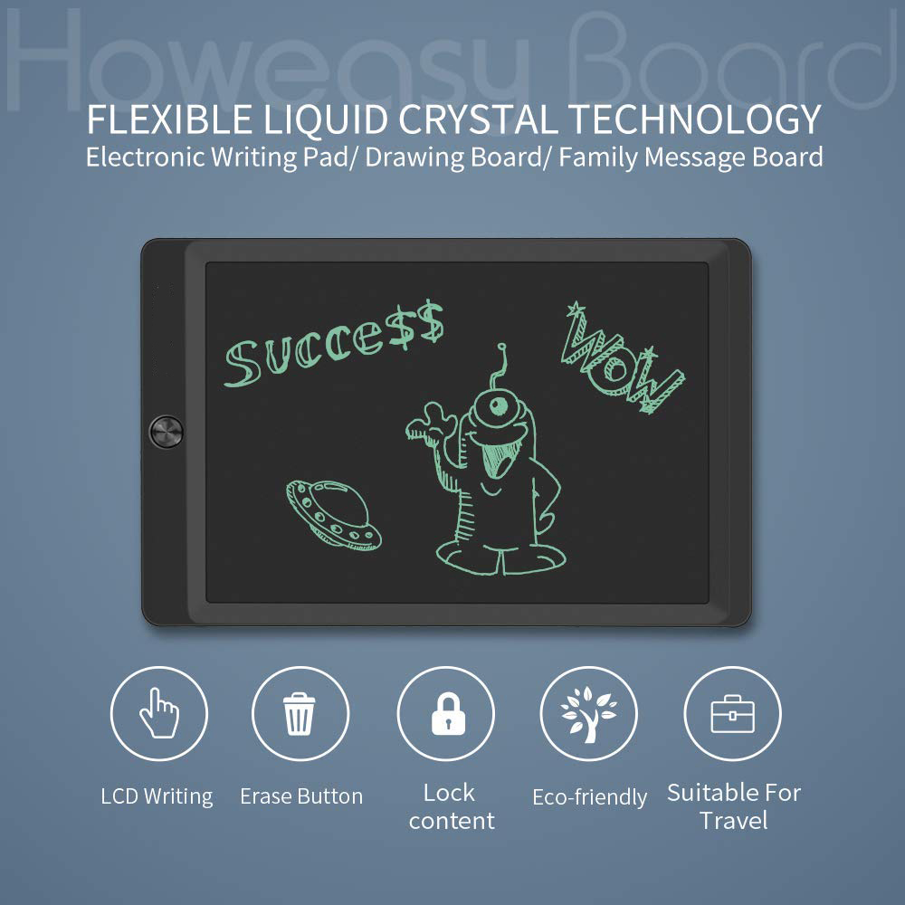 LCD Writing 8.5 10'' Portable Smart Tablet Electronic Notepad Drawing Graphics Tablet Board with Stylus Pen with Button Battery