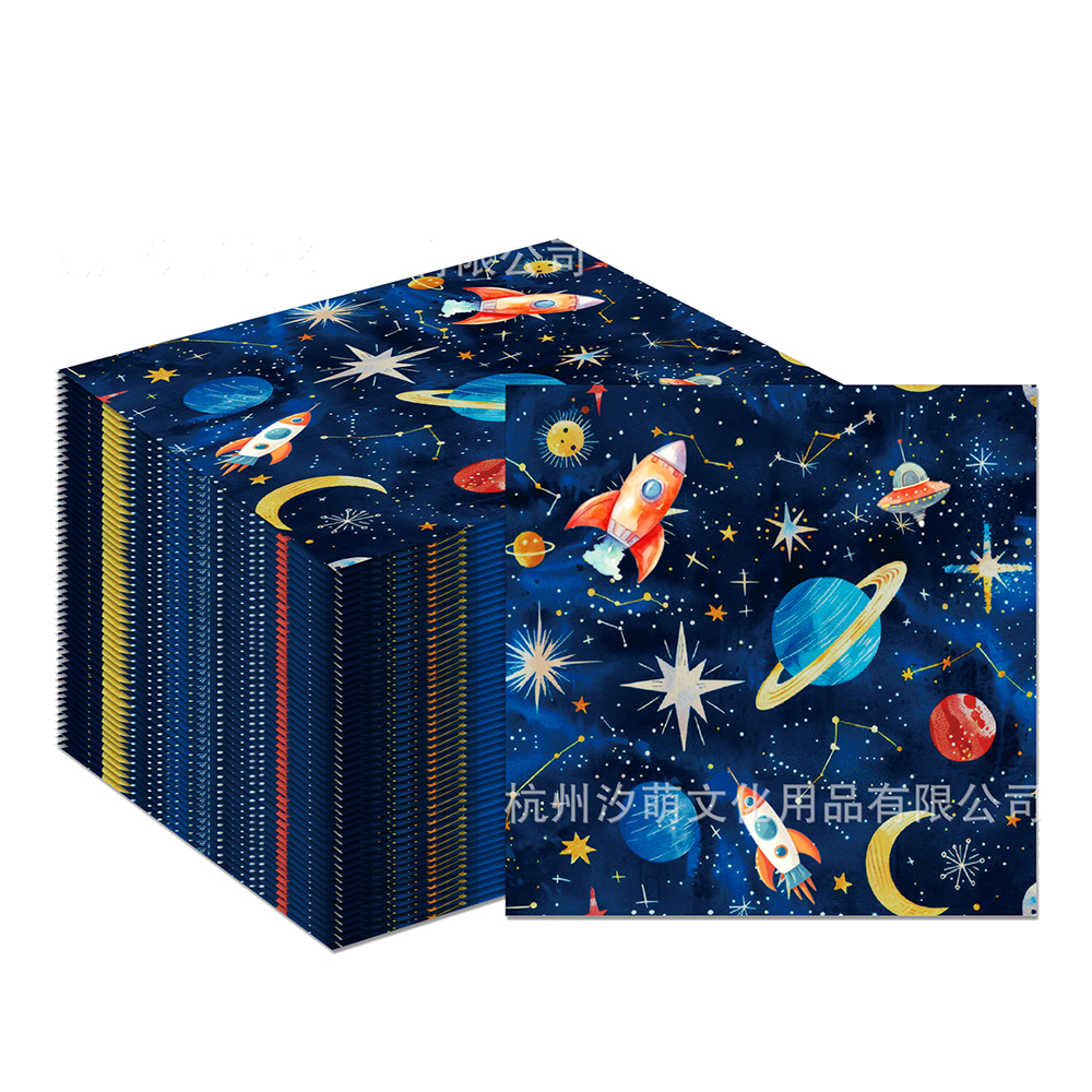 Ruimte Astronaut Verjaardag Wegwerp Servies Space Universe Borden Kopjes Servetten Banner Jongens Planeet Ruimte Thema Feestdecoratie