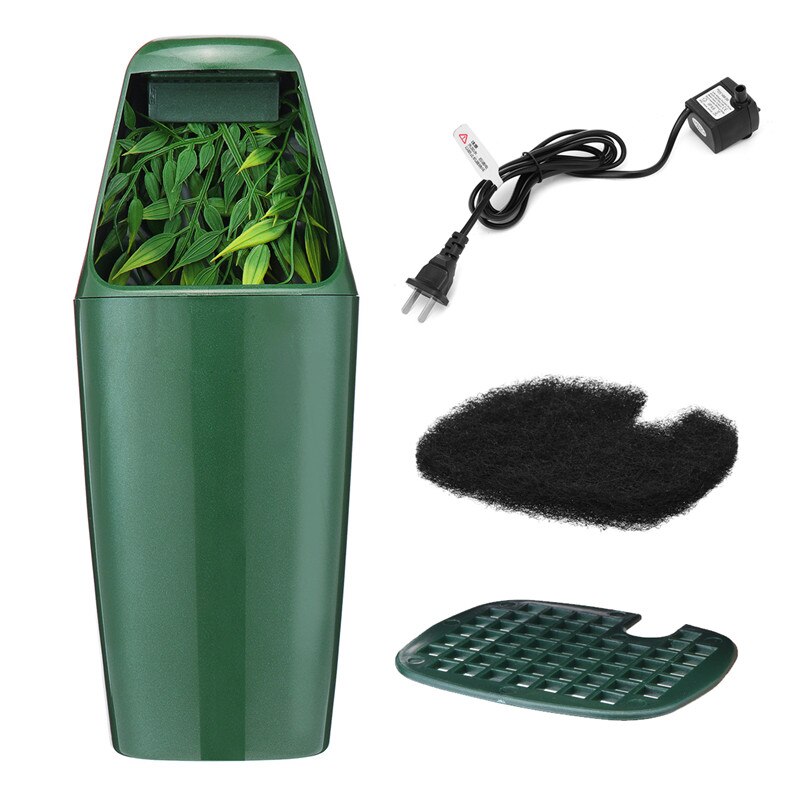 110V/220V Reptil Trinkwasser Filter Brunnen Grün Fütterung Chamäleon Eidechse ABS Spender Luftbefeuchter Reptilien Liefert