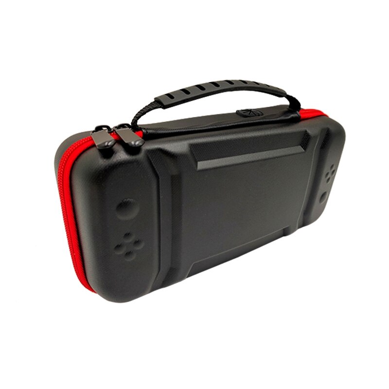 Bærbar rejsetaske med 10 spilpatroner og holder til nintendo switch konsol og tilbehør