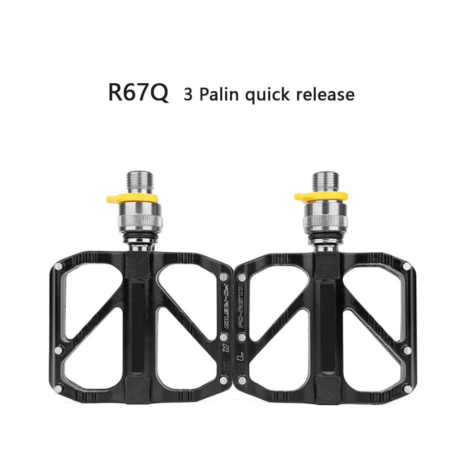 Mountain Bike Road Bike Pedal Quick Release Non-slip Ultra Light Pedal 3 Bearing Pedal Mountain Bike Bicycle Accessories: R67Q