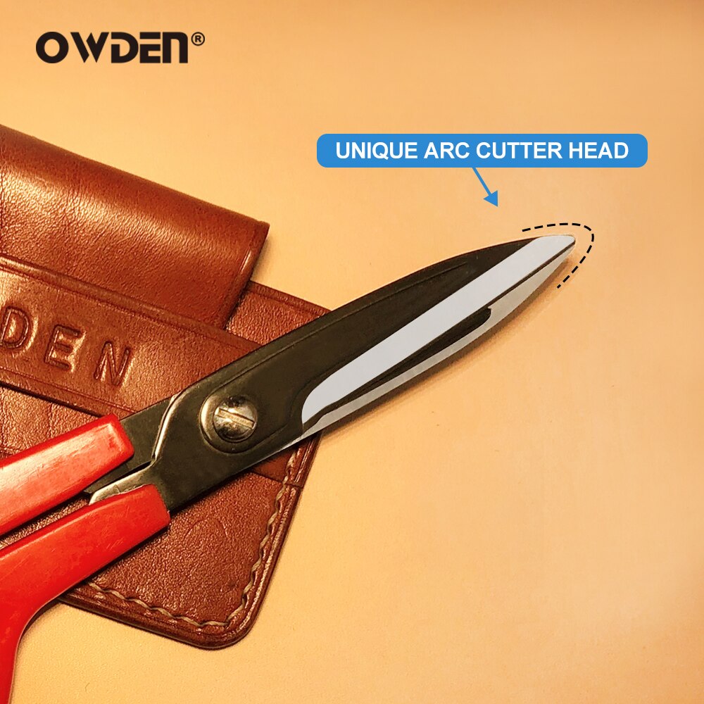 OWDEN Leather Scissor Handcraft Shears Sharp Cutting Tool